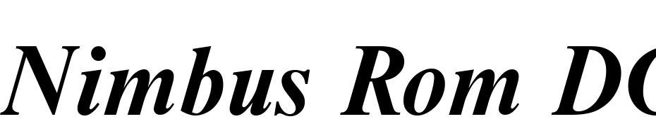 Nimbus Rom DGR Bold Italic Font Download Free