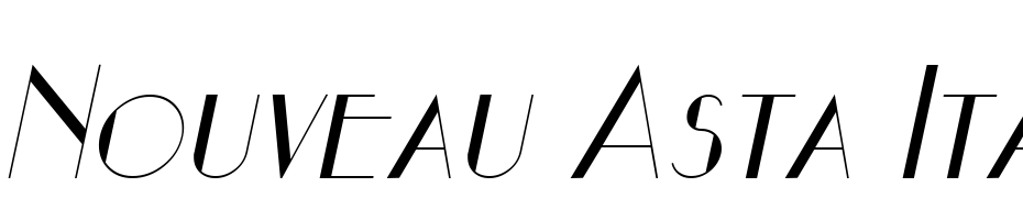 Nouveau Asta Italic Font Download Free