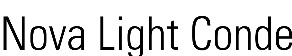 Nova Light Condensed SSi Light Condensed Font Download Free