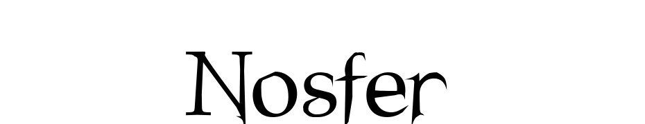 Nosfer Font Download Free