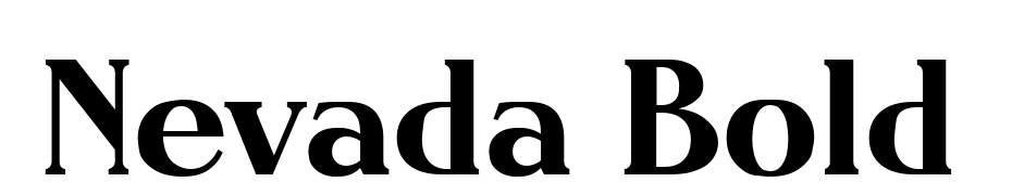 Nevada Bold Font Download Free