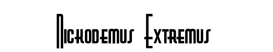 Nickodemus Extremus Font Download Free