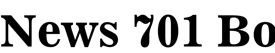 News 701 Bold BT Font Download Free