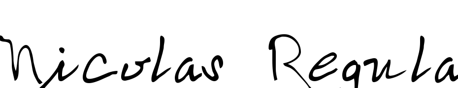 Nicolas Regular Font Download Free
