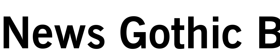 News Gothic Bold BT Yazı tipi ücretsiz indir