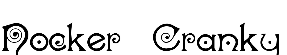 Nocker  Cranky Font Download Free