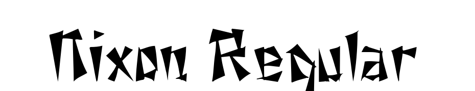 Nixon Regular Font Download Free