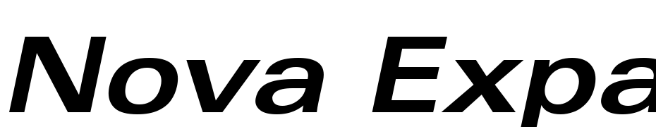 Nova Expanded SSi Bold Expanded Italic Font Download Free