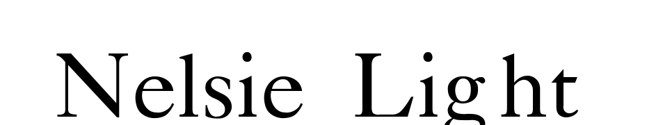 Nelsie Light Font Download Free