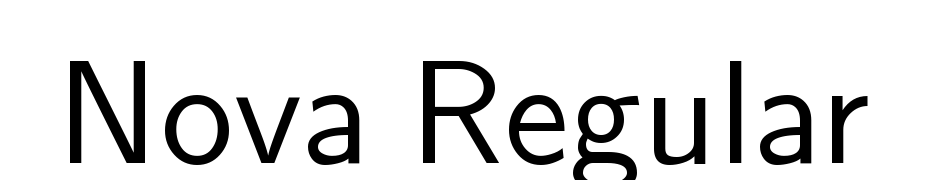 Nova Regular Scarica Caratteri Gratis