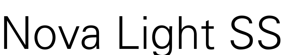 Nova Light SSi Light Font Download Free