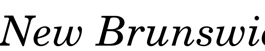 New Brunswick Italic Font Download Free