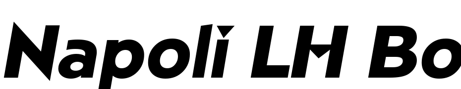 Napoli LH Bold Italic Font Download Free