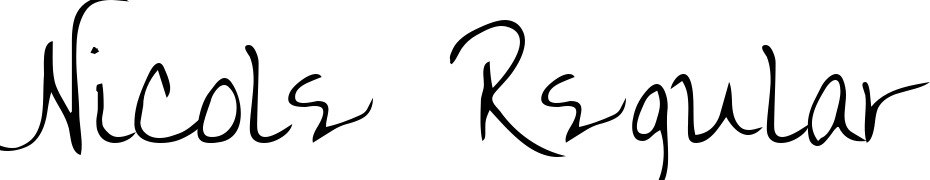 Nicole Regular cкачати шрифт безкоштовно
