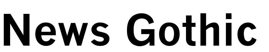 News Gothic MT Bold Yazı tipi ücretsiz indir