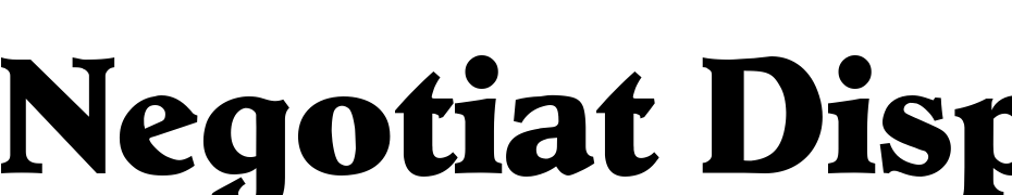 Negotiat Display SSi Font Download Free