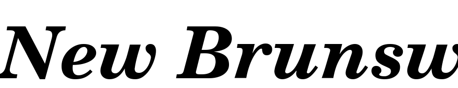 New Brunswick Bold Italic Font Download Free