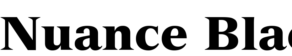Nuance Black SSi Black Font Download Free