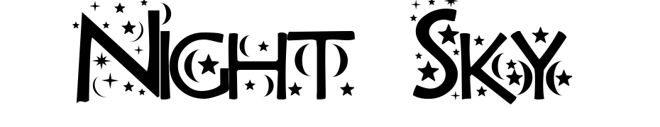 Night Sky Font Download Free