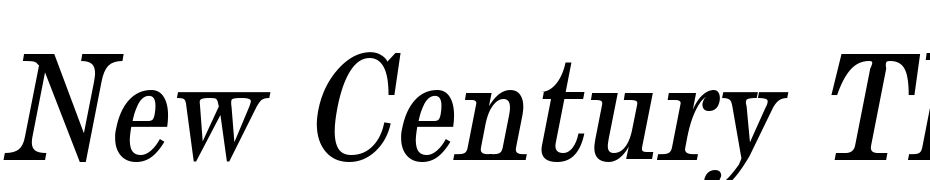 New Century Thin Oblique Font Download Free