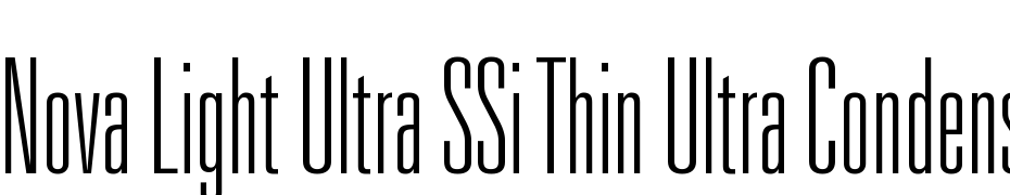 Nova Light Ultra SSi Thin Ultra Condensed cкачати шрифт безкоштовно