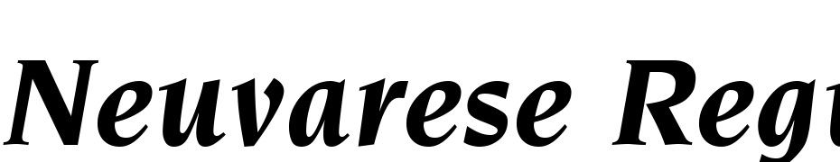 Neuvarese Regular Font Download Free