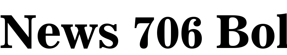 News 706 Bold BT Font Download Free