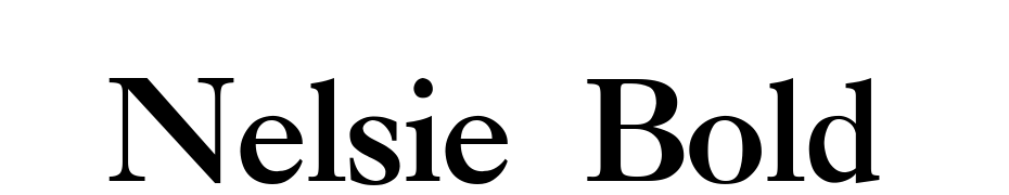Nelsie Bold Font Download Free