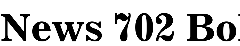 News 702 Bold BT Font Download Free