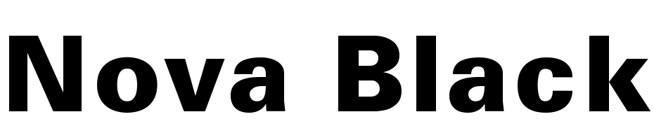 Nova Black SSi Extra Bold Font Download Free