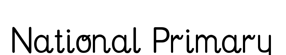 National Primary Font Download Free