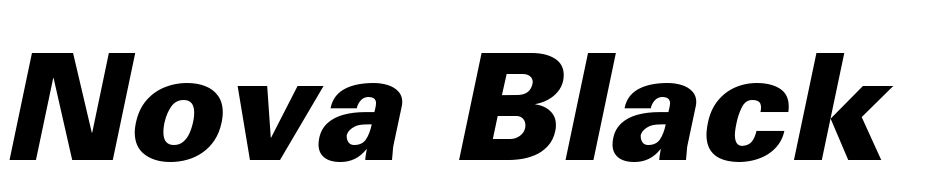 Nova Black SSi Extra Bold Italic Font Download Free