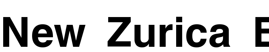 New Zurica Bold Yazı tipi ücretsiz indir