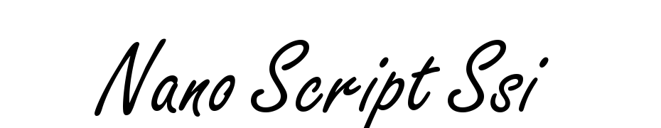 Nano Script SSi Font Download Free