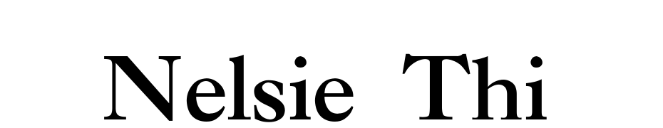 Nelsie Thin Yazı tipi ücretsiz indir