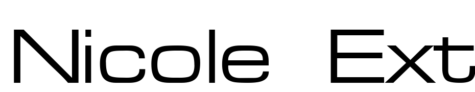 Nicole Ext DB Normal Font Download Free
