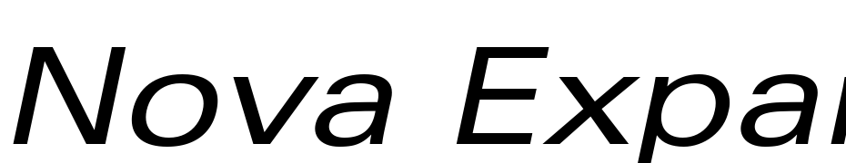 Nova Expanded SSi Expanded Italic Font Download Free