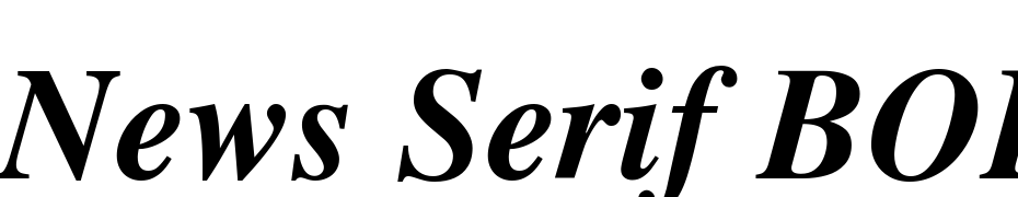 News Serif BOLDITALIC Font Download Free