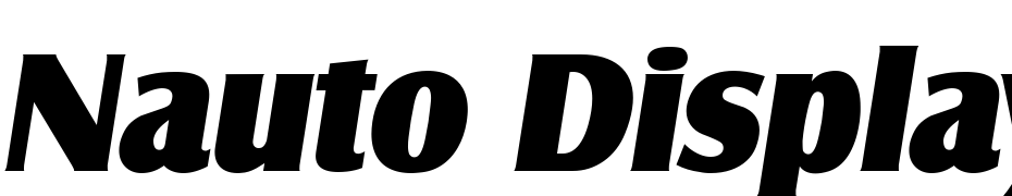 Nauto Display SSi Italic Font Download Free