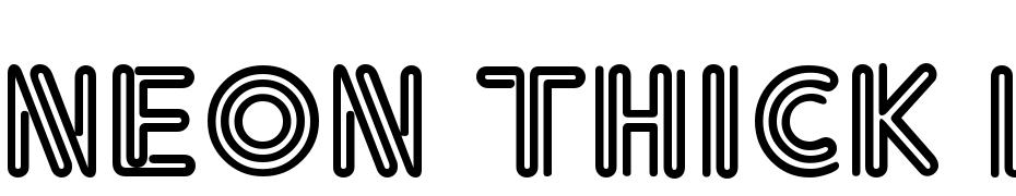 Neon Thick Regular Font Download Free