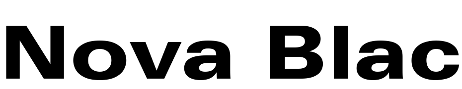 Nova Black Expanded SSi Black Expanded Font Download Free