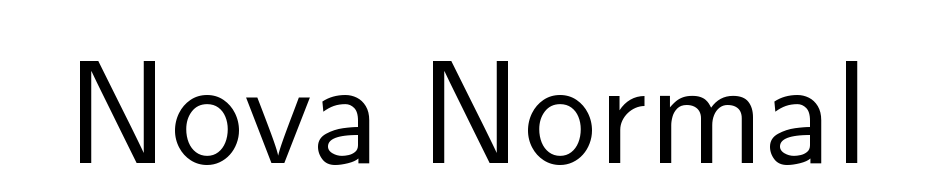 Nova Normal Yazı tipi ücretsiz indir