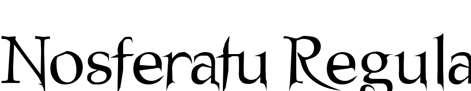 Nosferatu Regular Font Download Free