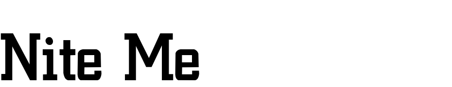 Nite Medium Medium Yazı tipi ücretsiz indir