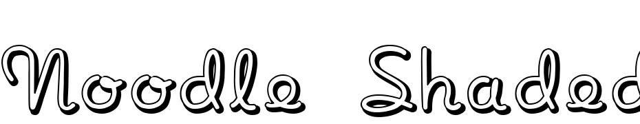 Noodle Shaded Font Download Free