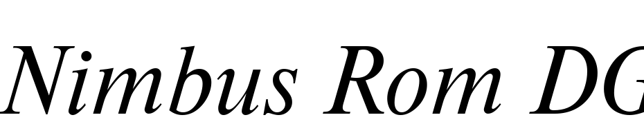 Nimbus Rom DGR Italic Fuente Descargar Gratis