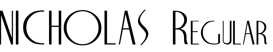 NICHOLAS Regular Font Download Free