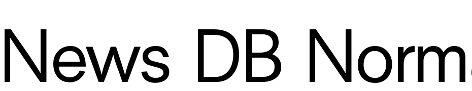 News DB Normal Font Download Free