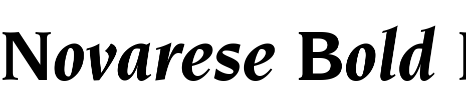 Novarese Bold Italic BT Font Download Free