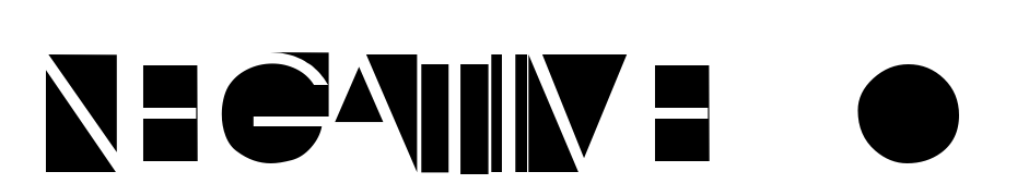 Negative O Font Download Free